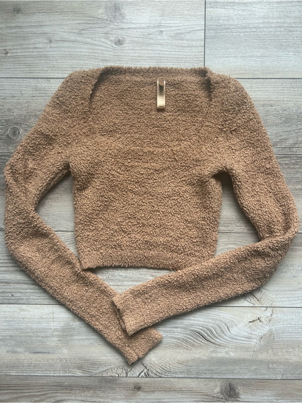 SKIMS Cozy Knit Crop Top XS